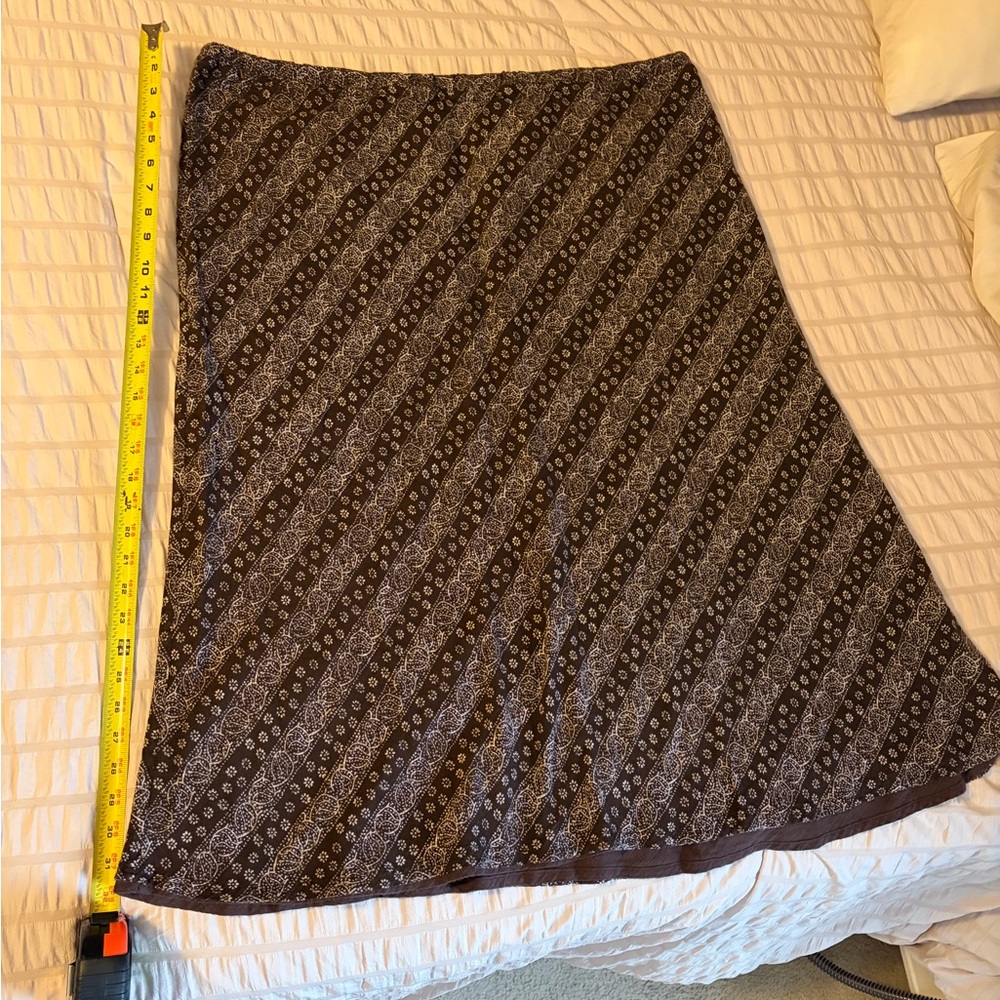 Eddie Bauer Brown Patterned Women's Skirt